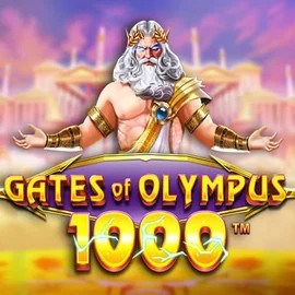 Gates of Olympus 1000 online game logo by Pragmatic Play on vulkanspielecasino.eu